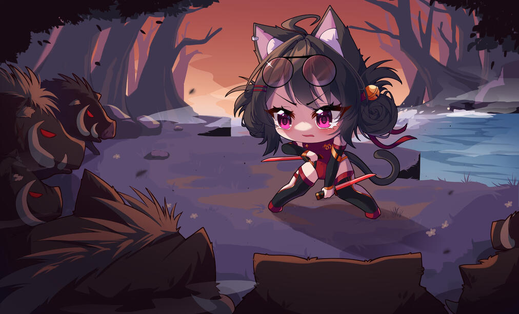 Chibi Full Background Chibi Full Background